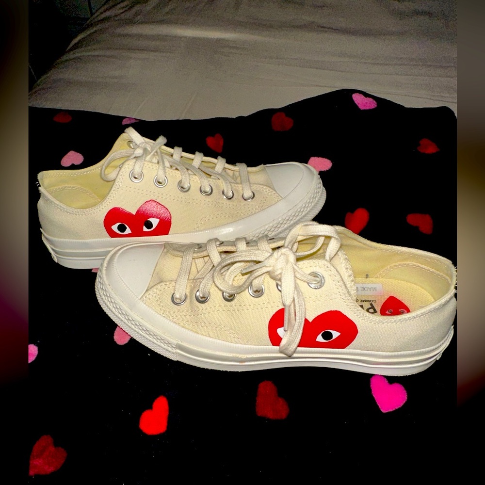 Comme Des Garcins Play Converse Unisex Chuck Taylor lace up